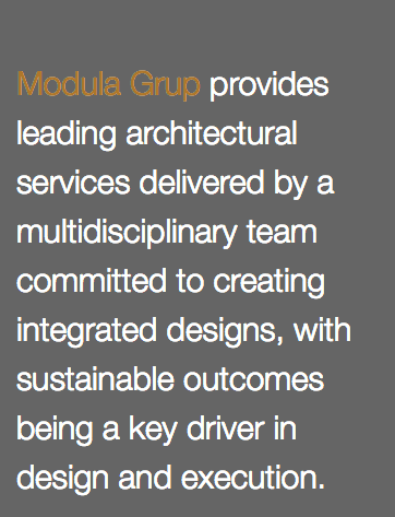 Modula Grup provides leading architectural services delivered by a multidisciplinary team committed to creating integrated designs, with sustainable outcomes being a key driver in design and execution.
